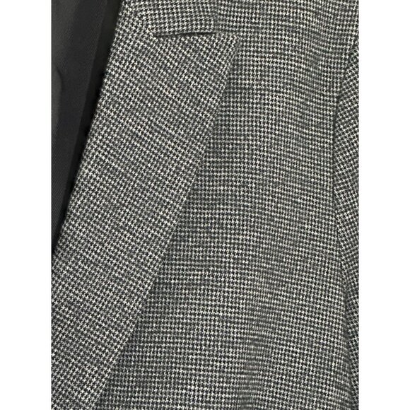 J. McLaughlin Houndstooth Double Breasted Wool Blend Blazer - Picture 2 of 3